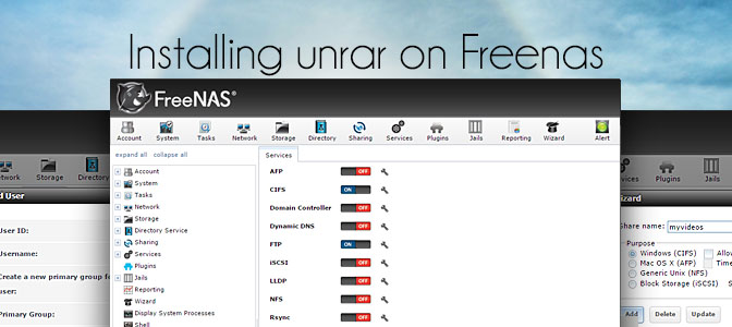 نصب UNRAR بر روی FreeNas